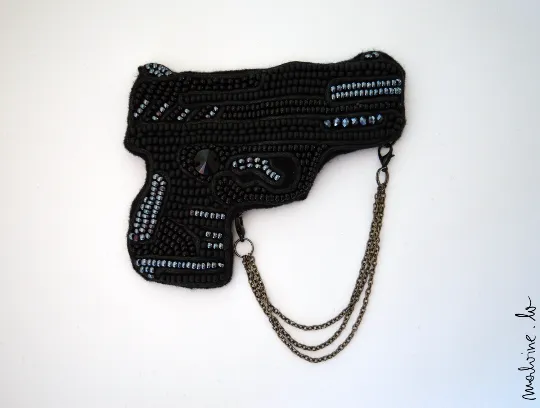 The Tin Soldier -  Gun statement Brooch
