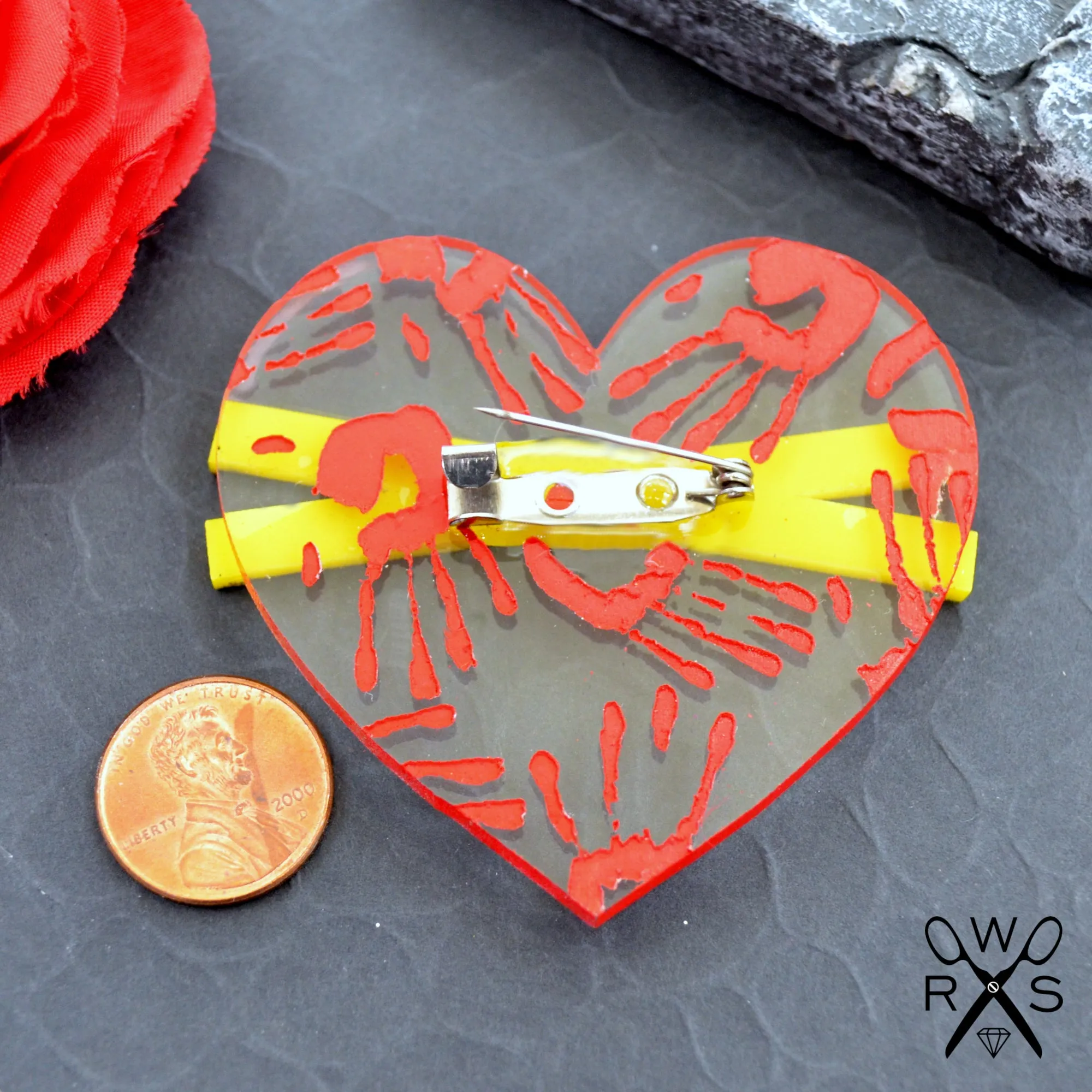 TRUE CRIME OBSESSED Laser Cut Acrylic Brooch