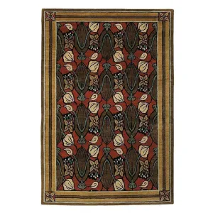 Tulips Ruby Wool Rug