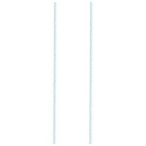 US 1-2 Pc Clear Mystic Mermaid Glass Matte Round Beads 6mm 8mm 10mm 15.5" Strand