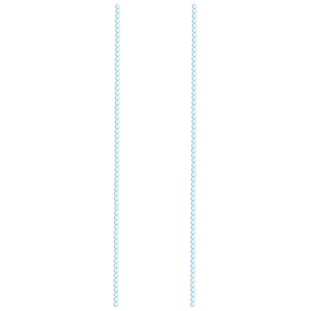 US 1-2 Pc Clear Mystic Mermaid Glass Matte Round Beads 6mm 8mm 10mm 15.5" Strand