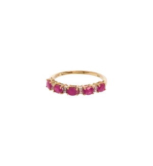 Vintage Ruby and Diamond Secret Love Ring