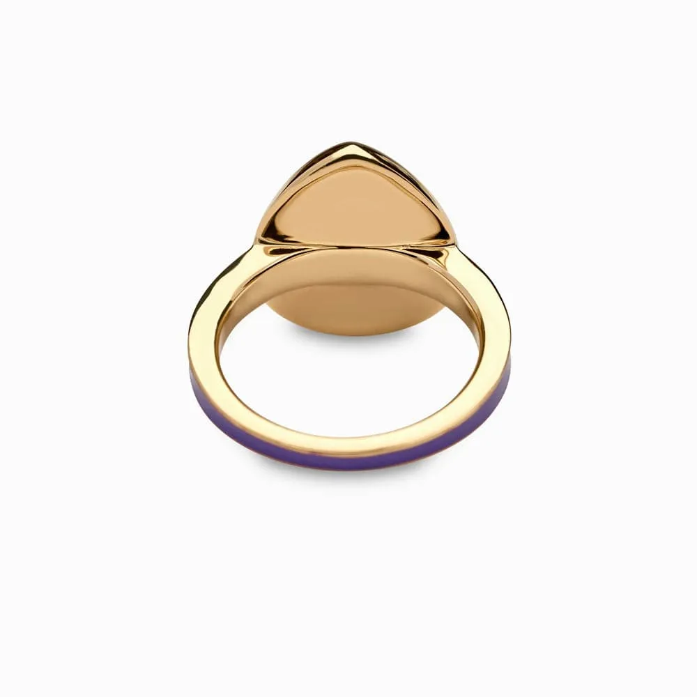 Violet Amethyst Aura Ring