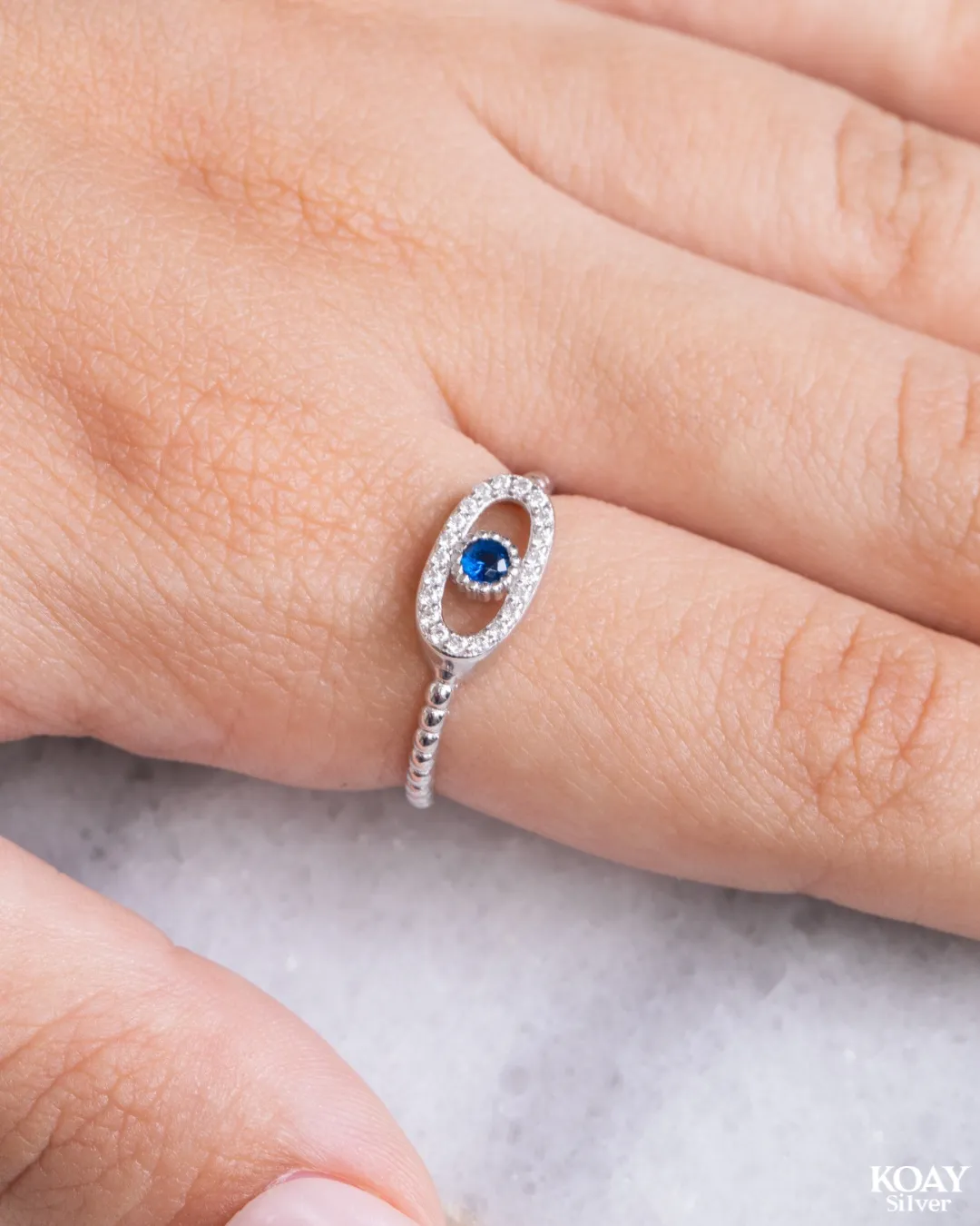 Zircon (0112) Blue Ring