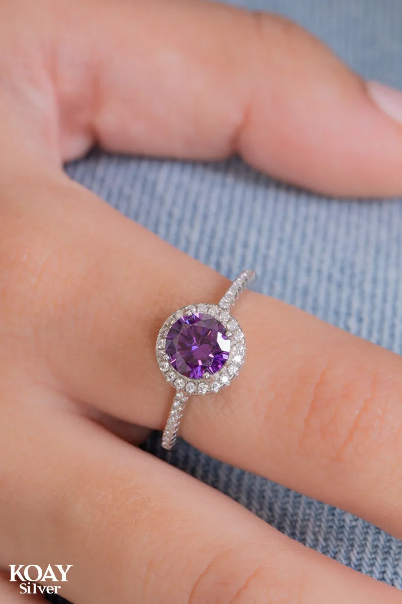 Zircon Ring (064-Purple)