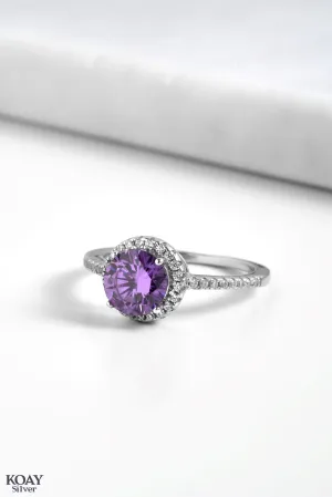 Zircon Ring (064-Purple)