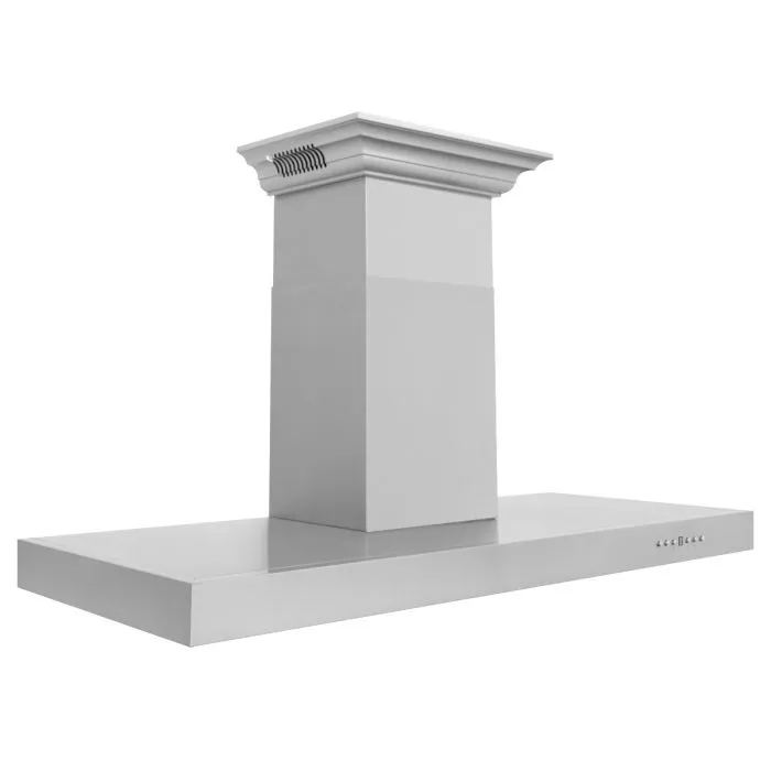 ZLINE 42 IN. Wall Mount Range Hood in Stainless Steel with Built-In CrownSound® BlueTooth Speakers (KECRN-BT-42)