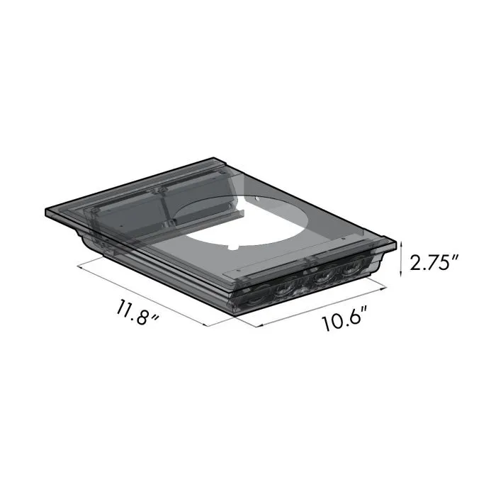 ZLINE 42 IN. Wall Mount Range Hood in Stainless Steel with Built-In CrownSound® BlueTooth Speakers (KECRN-BT-42)